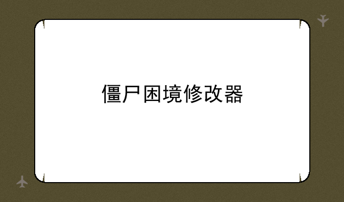 僵尸困境修改器