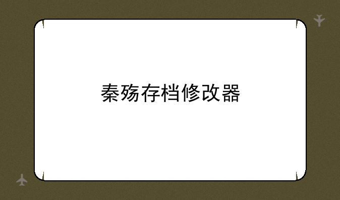 秦殇存档修改器