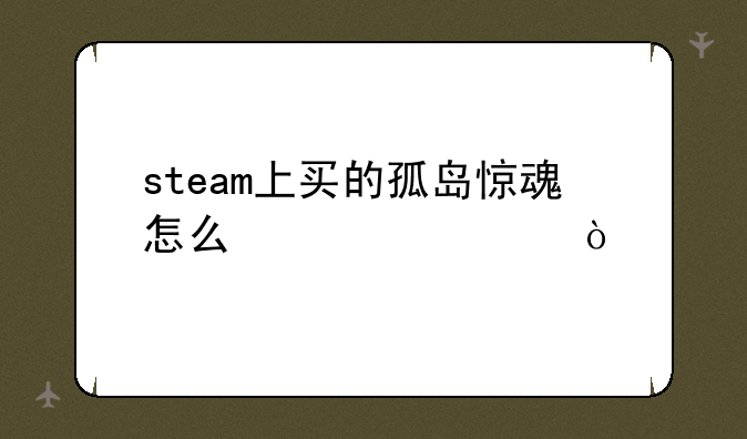 steam上买的孤岛惊魂怎么激活？