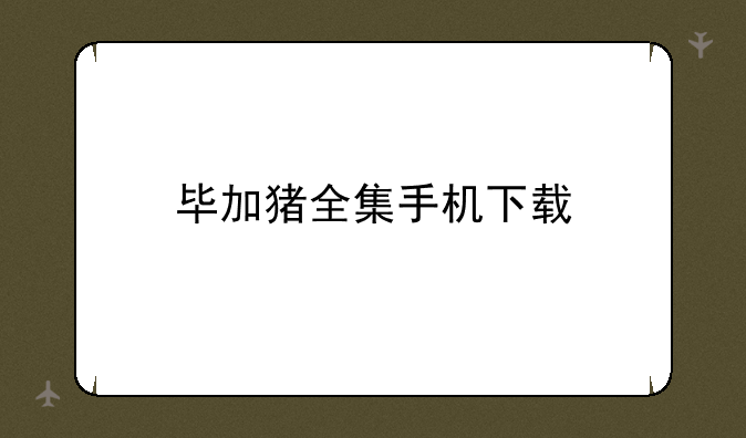 毕加猪全集手机下载