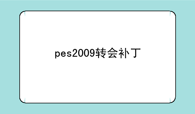 pes2009转会补丁