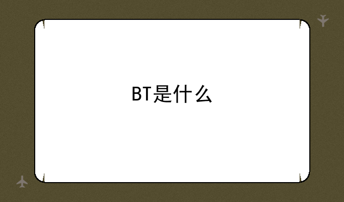 BT是什么