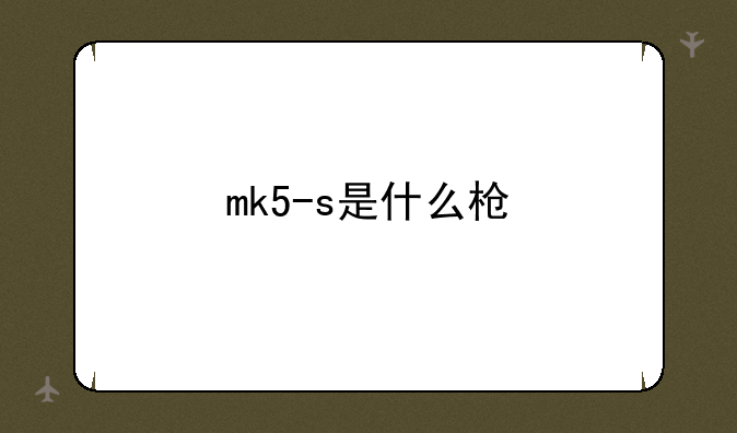 mk5-s是什么枪